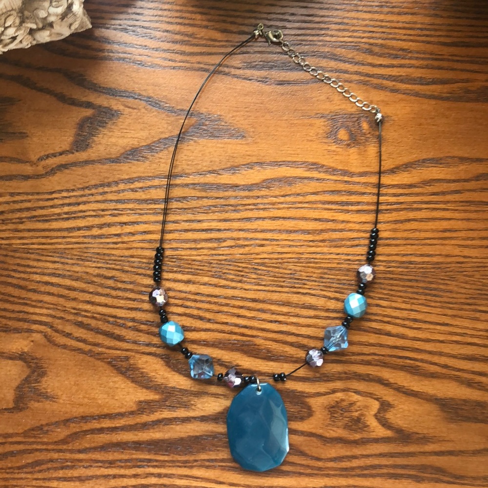 Beautiful teal  necklace